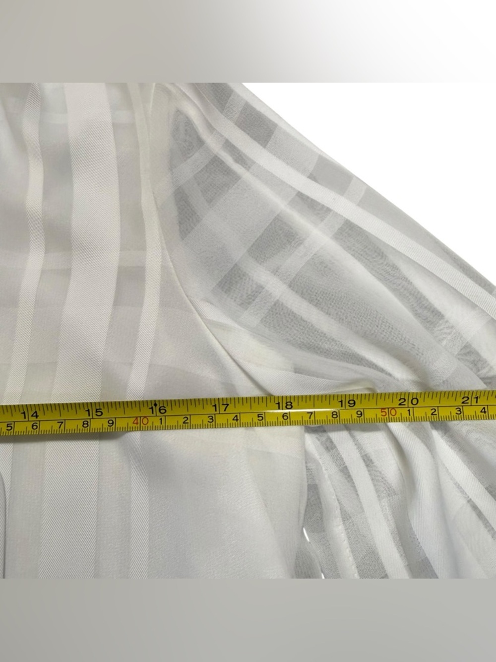 Calvin Klein White Sheer Bow Tie Blouse Size XSmall - Picture 5 of 6
